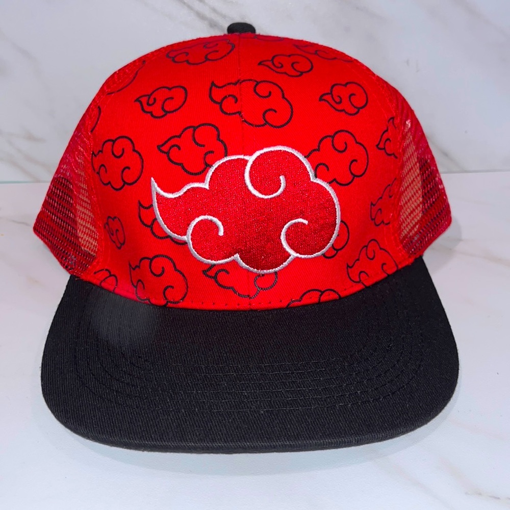 NWT Naruto red cloud trucker hat adjustable.   (Locdddd)